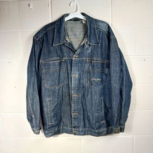 VTG Sean John Denim Jean Jacket Men’s Size 3XL Y2K Trucker‎ 100% Cotton